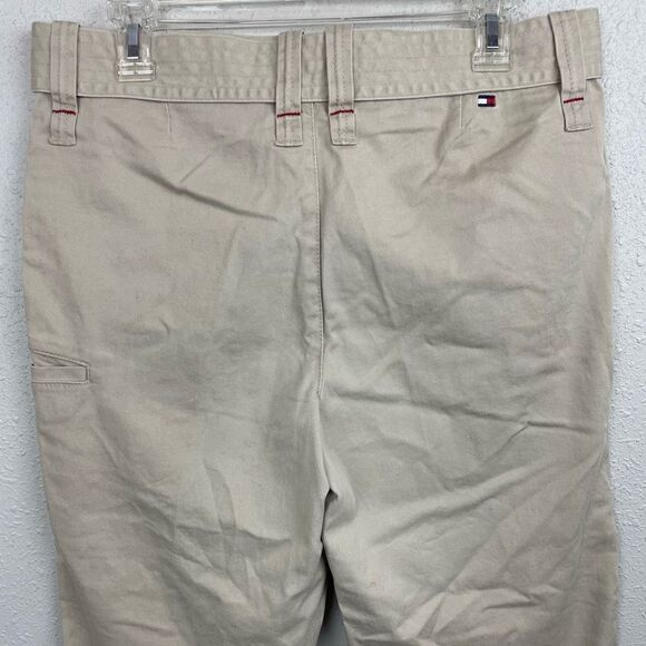 Tommy Hilfiger Jeans Khaki Cropped Pants Size 8 EUC - Picture 6 of 9